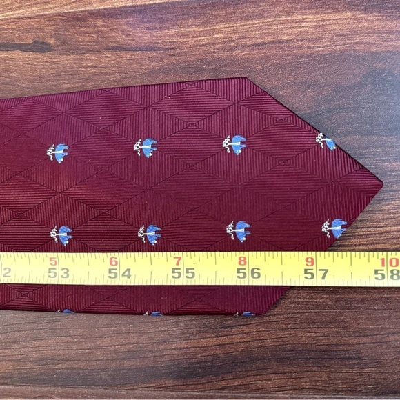 BROOKS BROTHERS “346” Red and Blue Silk Stain Resistant Tie - Picture 9 of 9